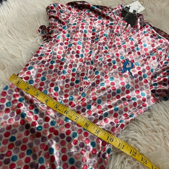 NWT Gwusoo So Real polka dot velvet jumpsuit - Picture 5 of 8